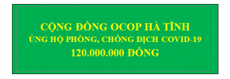 Cộng đồng OCOP Hà Tĩnh: Trao 400 suất quà đến các đối tượng khó khăn, bị ảnh hưởng bởi dịch COVID 19