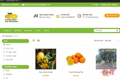 Hà Tĩnh hỗ trợ doanh nghiệp xây dựng bộ thương hiệu trực tuyến