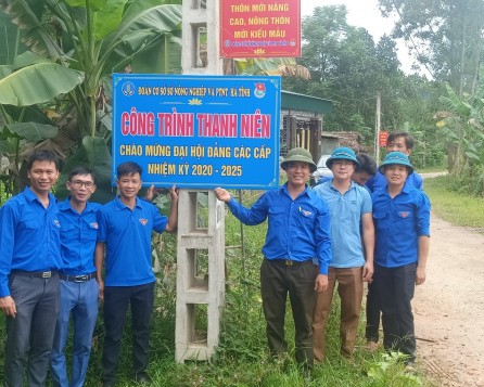 Đoàn thanh niên Sở Nông nghiệp và PTNT với những công trình, phần việc thanh niên chào mừng đại hội Đảng các cấp