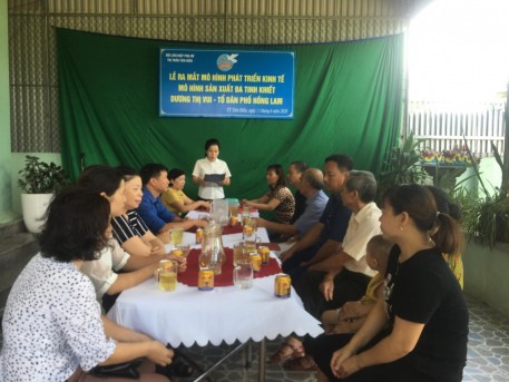 Ra mắt mô hình kinh tế phụ nữ tại thị trấn Tiên Điền huyện Nghi Xuân