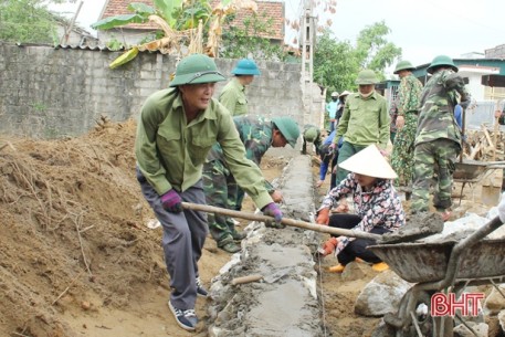 Cựu chiến binh Lộc Hà góp 120 ngàn ngày công xây dựng nông thôn mới