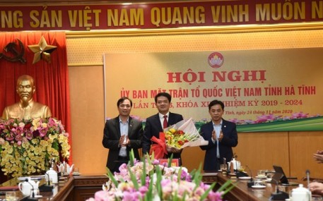 Ông Trần Nhật Tân làm Chủ tịch MTTQ tỉnh Hà Tĩnh