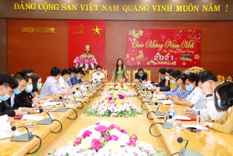 Ban thường vụ Huyện ủy triển khai nhiệm vụ sau tết Nguyên đán Tân Sửu 2021