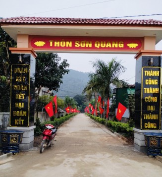 Thôn Sơn Quang ( Đức Lạng ) : Bước đột phá trong xây dựng khu dân cư nông thôn mới kiểu mẫu