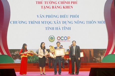 Văn phòng Điều phối NTM tỉnh Hà Tĩnh được Thủ tướng Chính phủ tặng bằng khen
