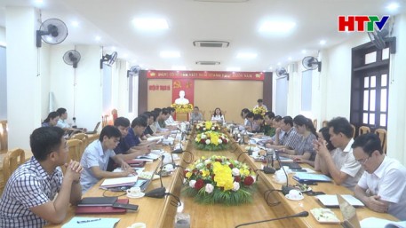 Đoàn kiểm tra của tỉnh làm việc với huyện Thạch Hà về công tác bầu cử