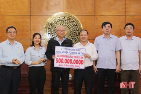 Formosa Hà Tĩnh ủng hộ 2 tỷ đồng xây nhà văn hóa cộng đồng kết hợp tránh bão, lũ