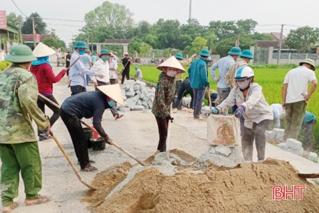 25 tỷ đồng “nâng chất” hạ tầng giao thông mừng ngày hội bầu cử ở Lộc Hà