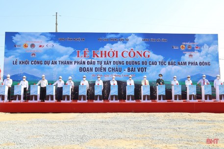 Khởi công dự án cao tốc Bắc - Nam đoạn Diễn Châu - Bãi Vọt