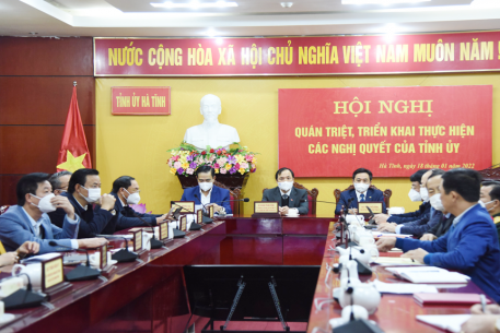 Hội nghị trực tuyến quán triệt, triển khai thực hiện các nghị quyết của Tỉnh ủy