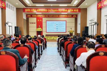 Thiên Cầm tập huấn định hướng xây dựng nông thôn mới, triển khai khu dân cư NTM kiểu mẫu giai đoạn 2026 – 2030