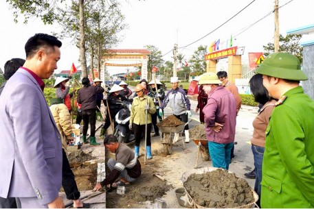 Tiên Điền phát động đợt cao điểm xây dựng Nông thôn mới năm 2026