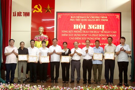 Đức Thịnh tạo đột phá sau 90 ngày cao điểm xây dựng nông thôn mới