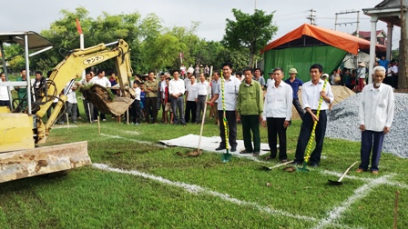 Vượng Lộc: Khởi công xây dựng nhà văn hóa thôn Đoài Duyệt