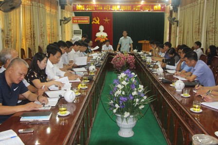 Uỷ ban nhân dân huyện Vũ Quang họp triển khai nhiệm vụ tháng 9