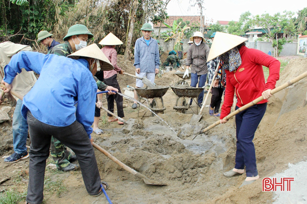 Bền bỉ, quyết liệt, đích đến huyện đạt chuẩn NTM ở Lộc Hà không còn xa