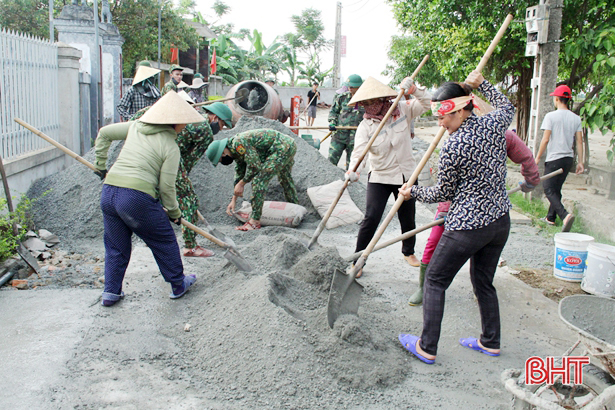 Bền bỉ, quyết liệt, đích đến huyện đạt chuẩn NTM ở Lộc Hà không còn xa