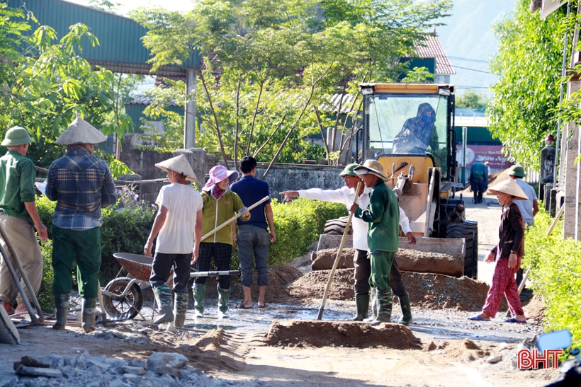 “60 ngày cao điểm xây dựng nông thôn mới” ở xã biển Kỳ Anh