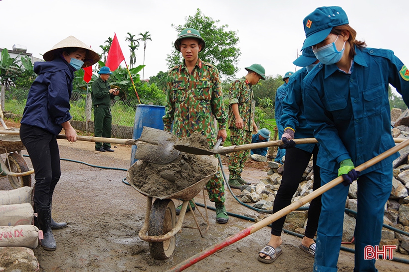 Ngày thứ 7 tình nguyện, chủ nhật xanh của đoàn viên thanh niên Bộ CHQS Hà Tĩnh