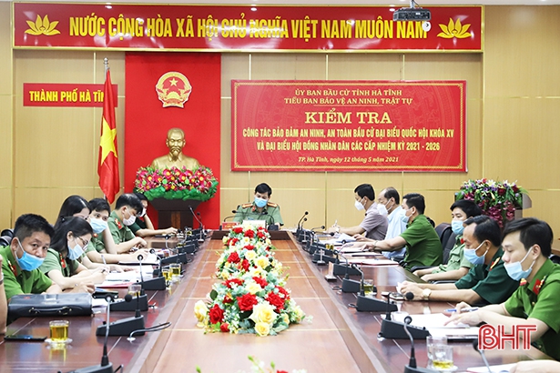 Đảm bảo an ninh trật tự cho ngày bầu cử trên địa bàn TP Hà Tĩnh