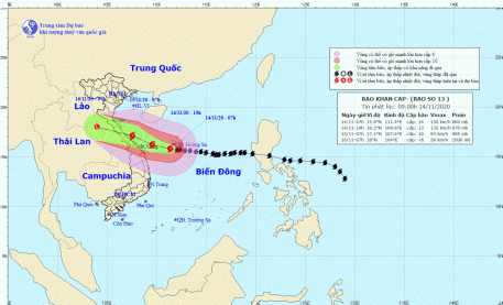 Bão số 13 giật cấp 17, Hà Tĩnh ban hành công điện khẩn
