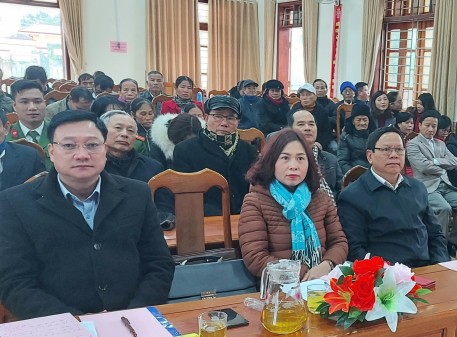 Phó Bí thư Huyện ủy Trần Hoài Đức dự tổng kết công tác xây dựng Đảng xã Liên Minh