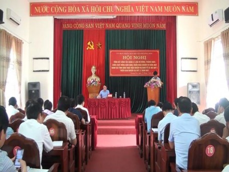 UBND huyện đánh giá tình hình thực hiện nhiệm vụ phát triển kinh tế – xã hội quý 1, triển khai nhiệm vụ quý 2 năm 2021