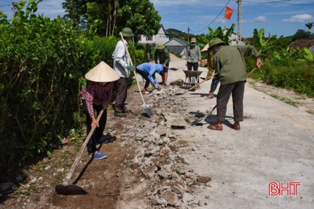 Tuân thủ “5K”, huyện Kỳ Anh đẩy nhanh tiến độ các công trình xây dựng NTM