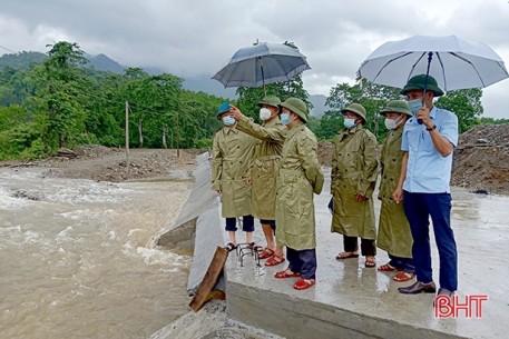 Lên phương án đảm bảo an toàn các công trình đang thi công ở Hương Sơn