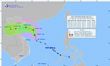 Ảnh hưởng bão số 7, khu vực Hà Tĩnh sẽ có mưa to từ ngày 11 - 12/10
