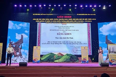 Hà Tĩnh giành giải Nhì tại Liên hoan Cán bộ thư viện toàn quốc tuyên truyền phát triển văn hóa đọc và giới thiệu sách