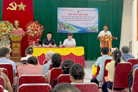 Hội thảo khoa học đánh giá, hoàn thiện quy trình kỹ thuật trồng nho trong nhà lưới tại Hà Tĩnh